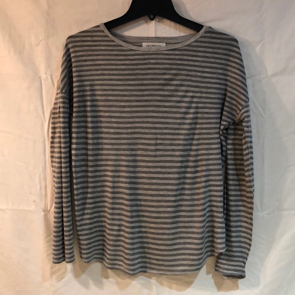 Grey stripe shirt